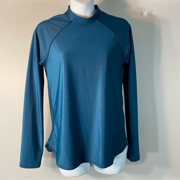 All In Motion Womens 1 Pc Swim Shirt Blue Size Large - Picture 1 of 9